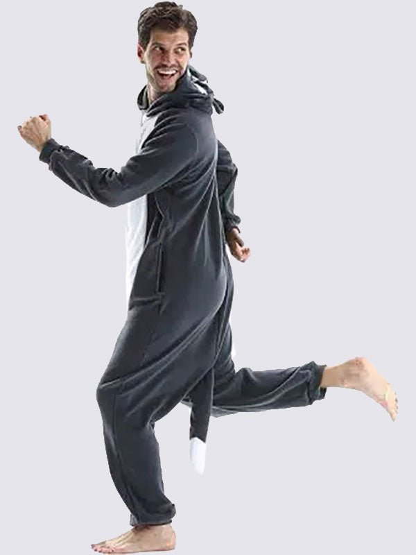 Combinaison Pyjama Pour Homme "Loup Gris"