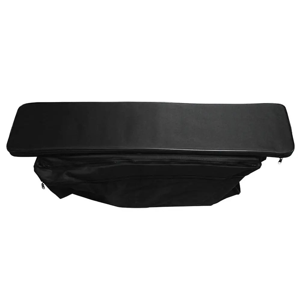 Coussin bateau extérieur noir avec sac de rangement