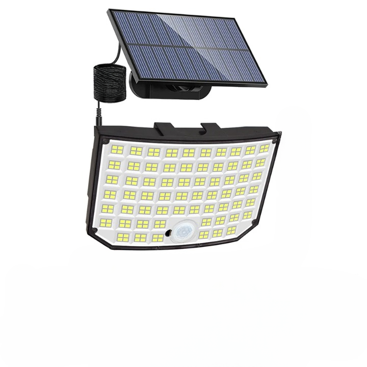 Éclairage Extérieur Solaire LED avec Capteur de Mouvement et Télécommande