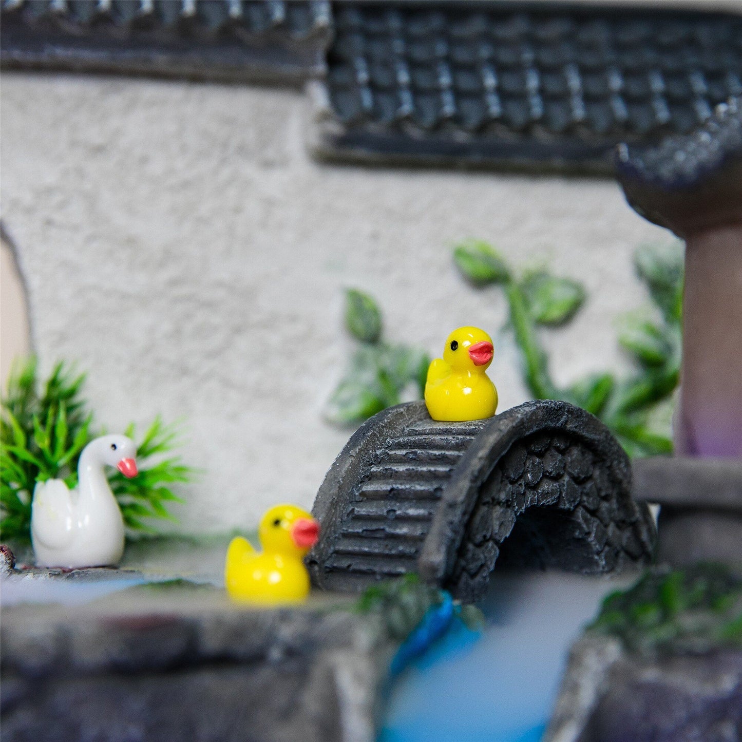 Aquarium avec fontaine