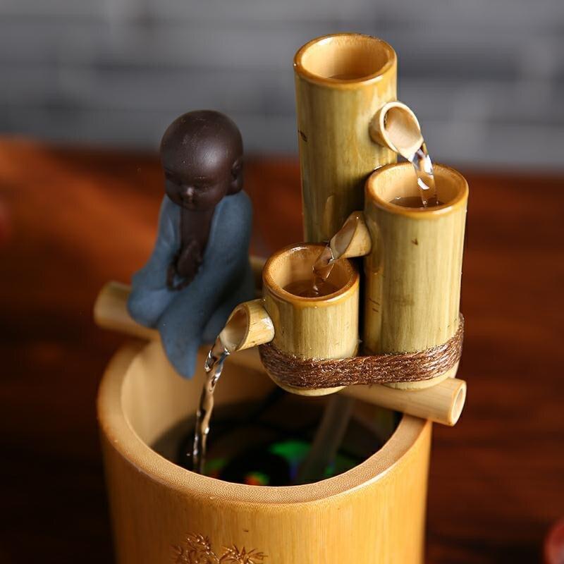 Fontaine bambou Bouddha