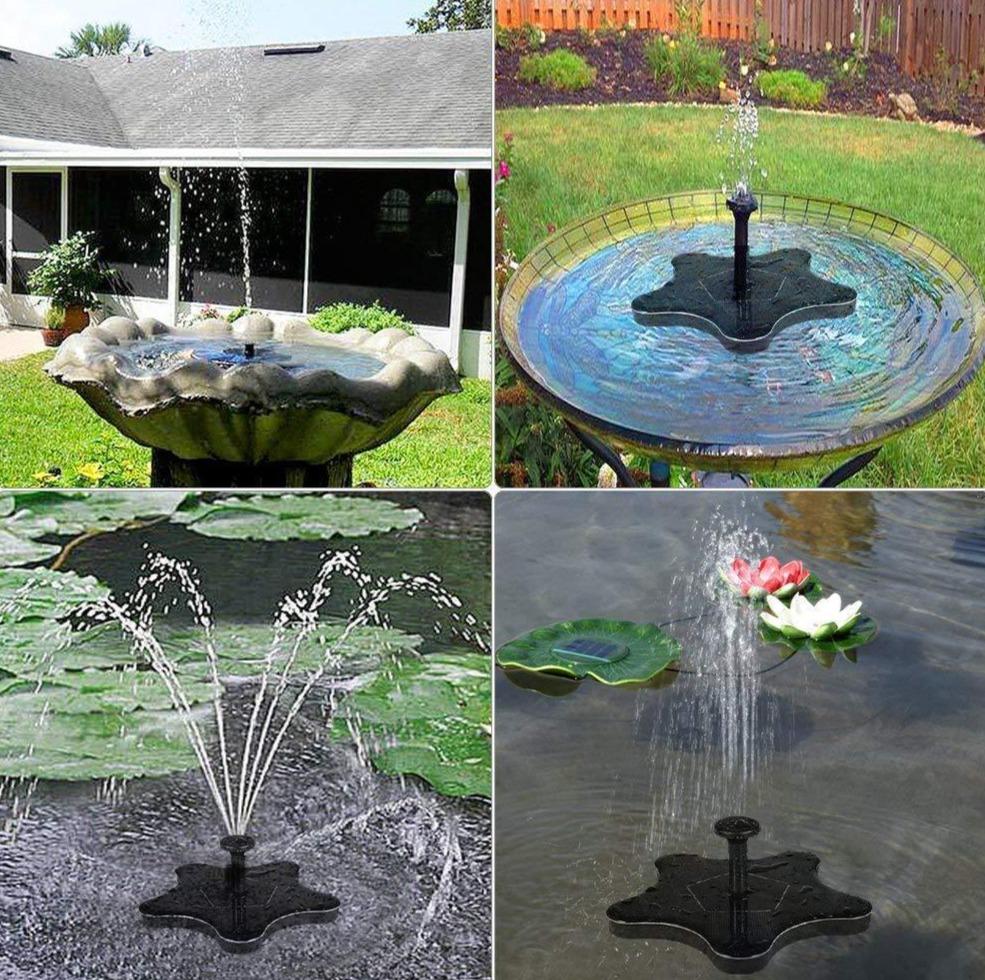 Fontaine extérieur solaire design
