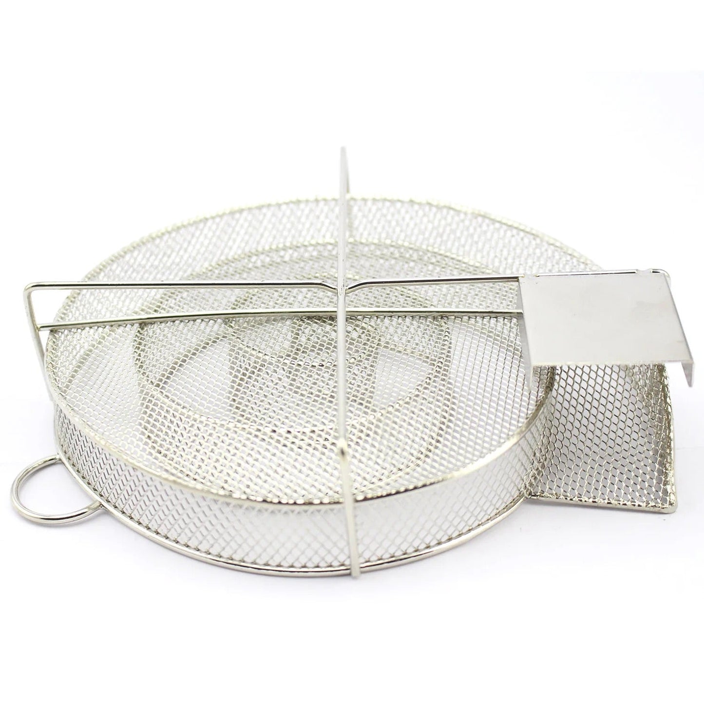 Fumoir a Froid Portable Rond en Métal Argenté