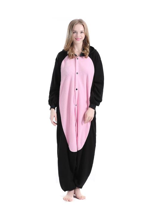 Combinaison Pyjama Cochon Noir