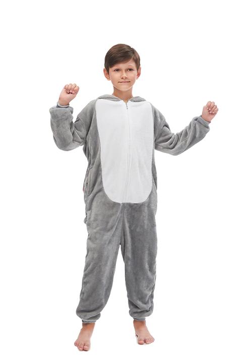 Combinaison Pyjama Lapin Gris