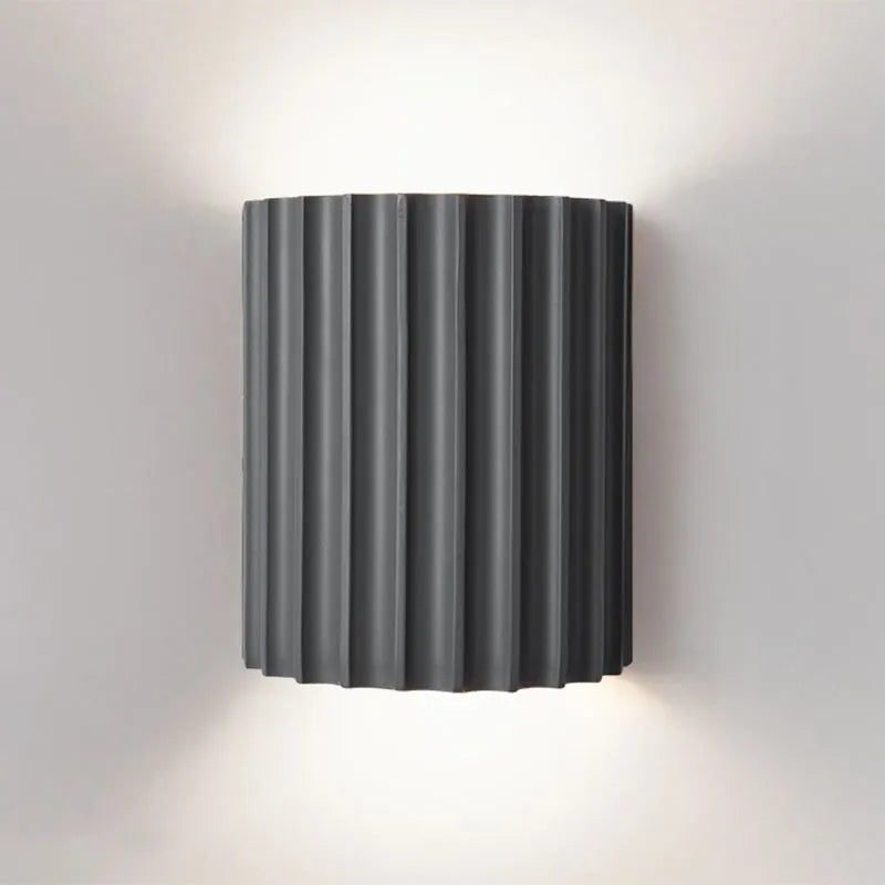 Applique Murale Design Moderne – Lampe à Abat-jour Froncé