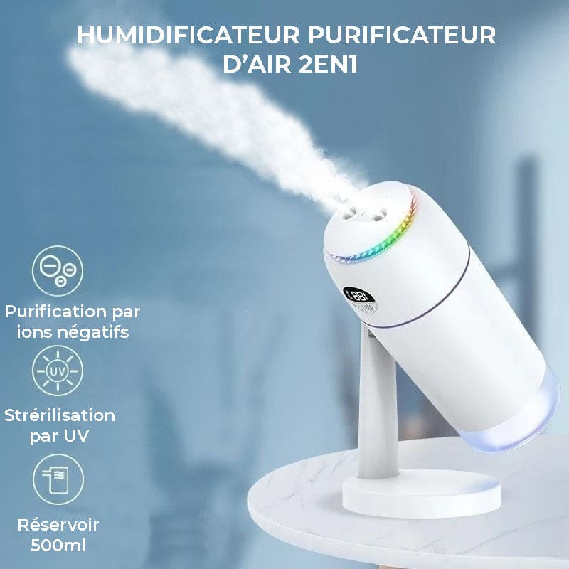 Humidificateur purificateur d'air inclinable - AQUA