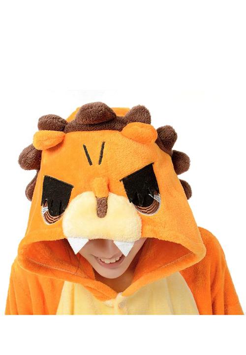 Combinaison Pyjama Femme Lion Orange
