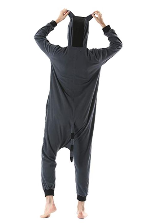 Combinaison Pyjama Homme Raton Laveur Noir