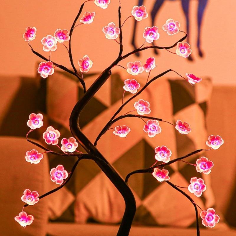 Lampe de chevet Bonzaï Fleuri