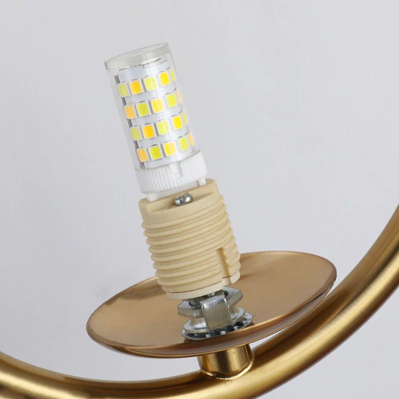 Lampe de chevet Murale Boule Métal Doré