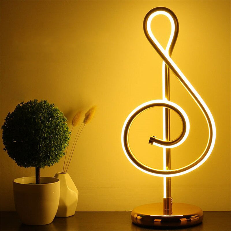 Lampe de chevet Originale Note Dorée