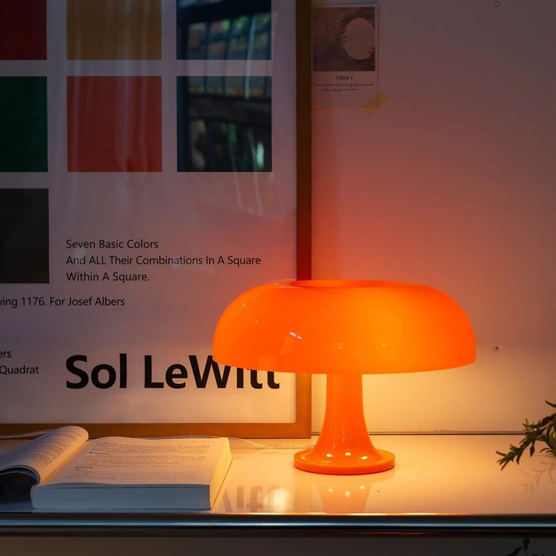 Lampe de chevet Vintage en forme de Champignon