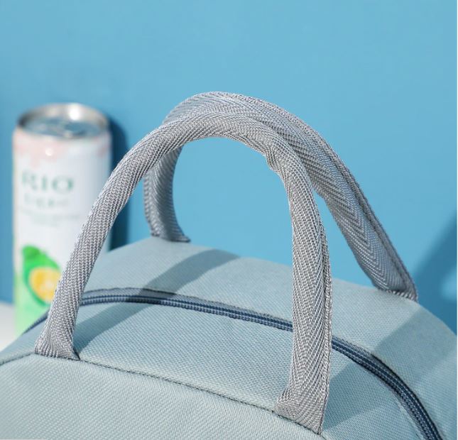 Sac Isotherme Repas Gris Flamants Roses
