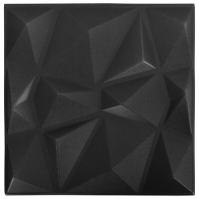 Panneau Mural Noir de Style Diamant