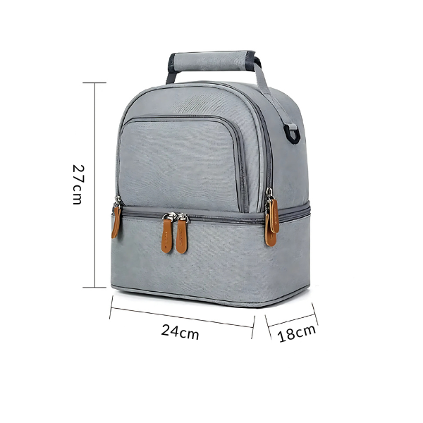 Lunch Bag Isotherme Gris Classique