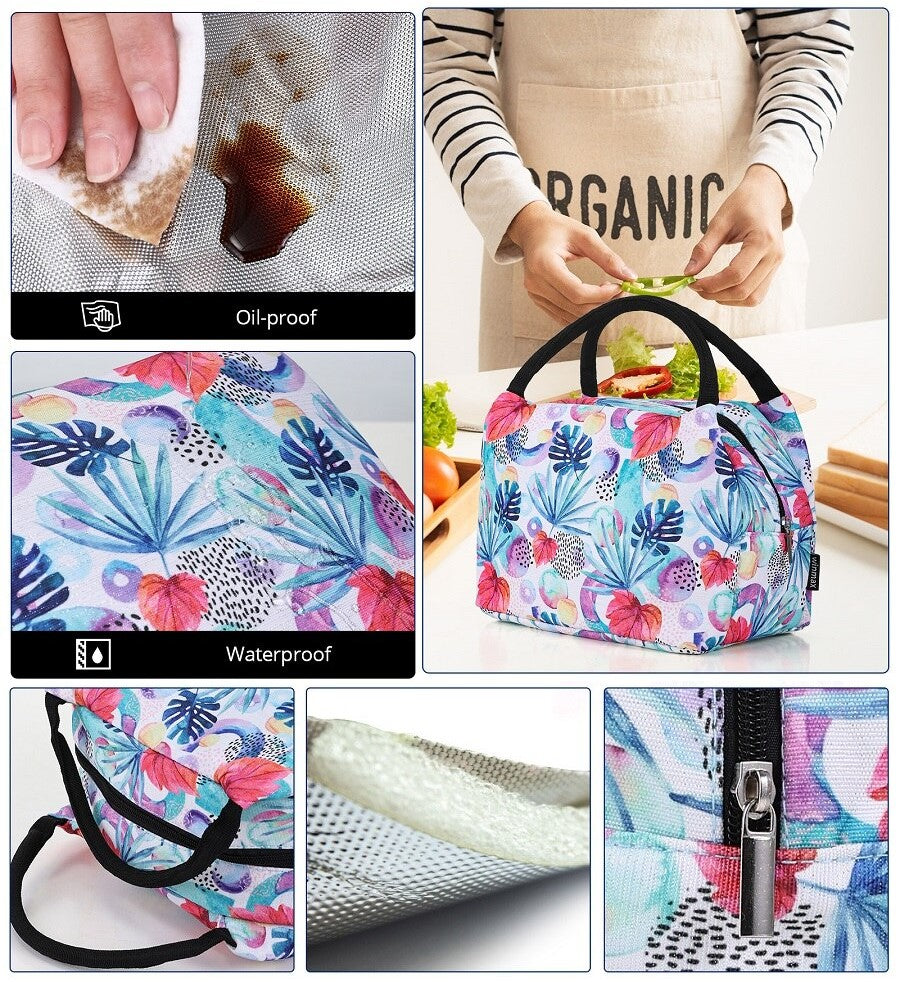 Sac Isotherme Repas Printemps Tropical