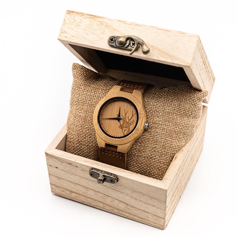 Montre en Bois Déco - Deer