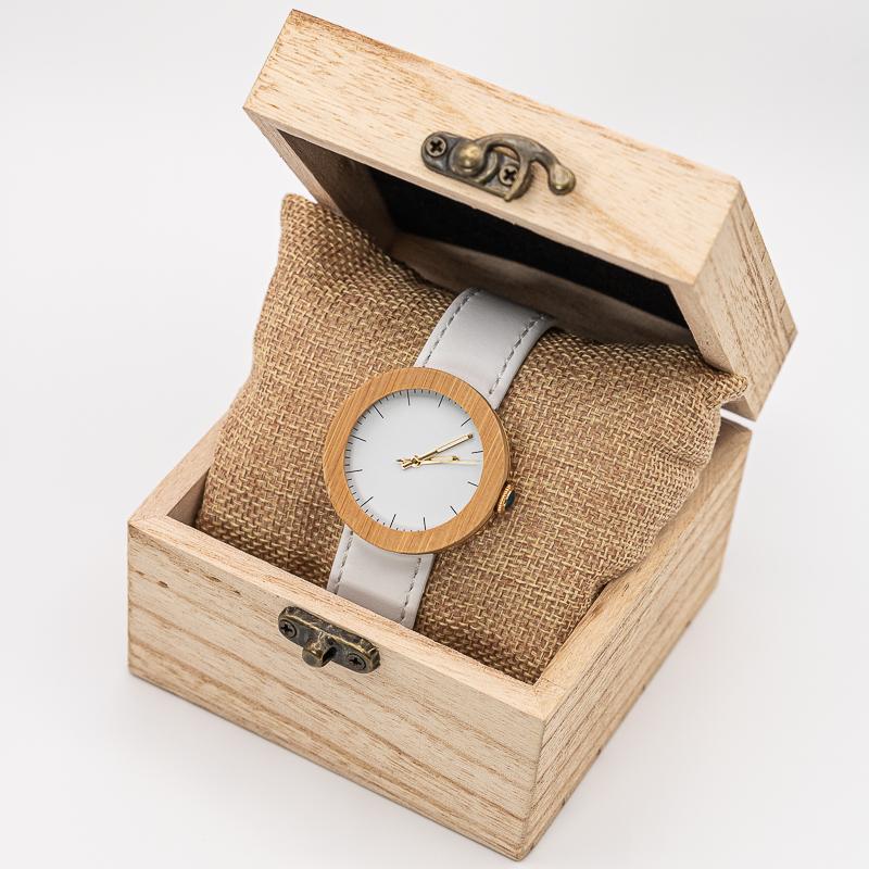 Montre Femme Bois Cuir - Fresh