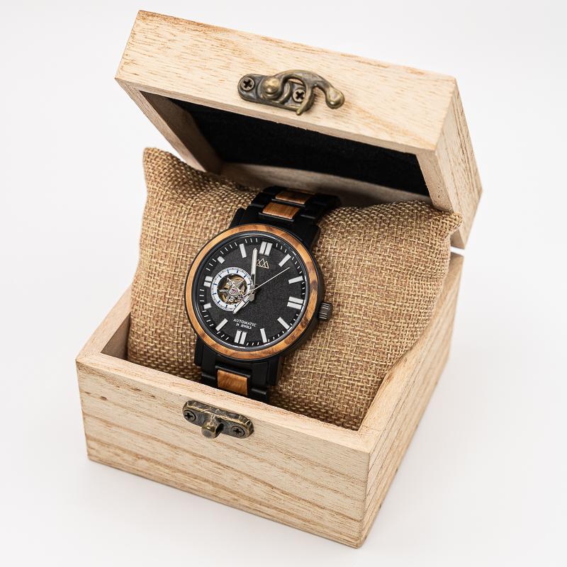 Montre Bois Homme Luxe - Legacy Black