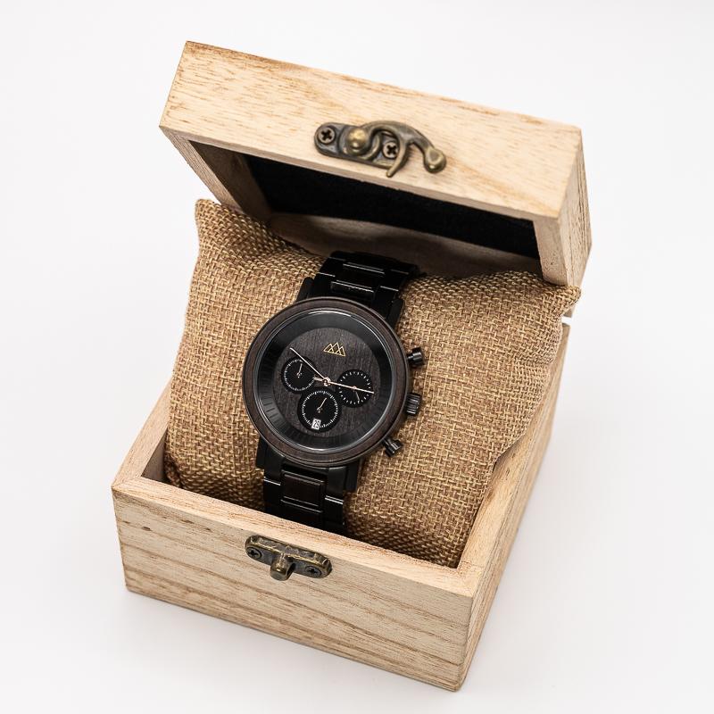 Montre en Bois Homme - Lux Marshal Dark