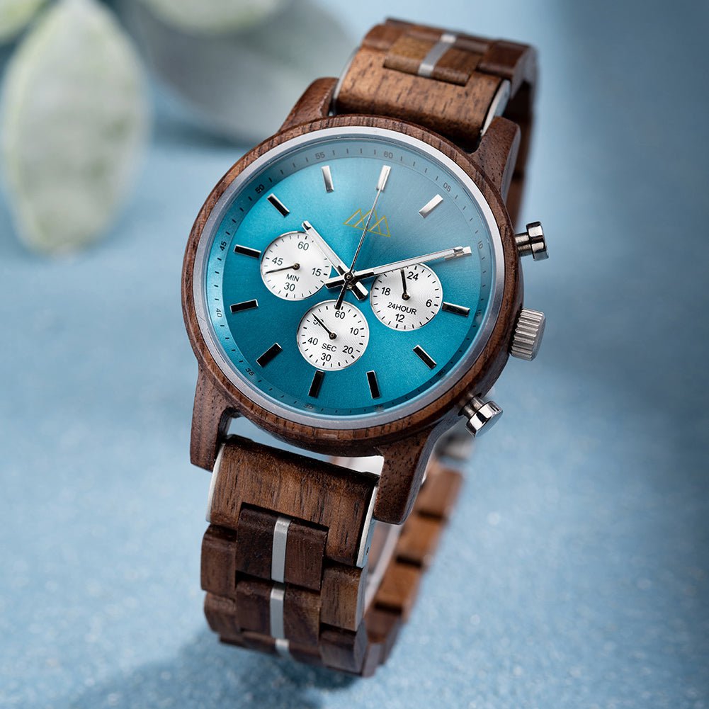 Montre en Bois Compass - Brooklyn Sky