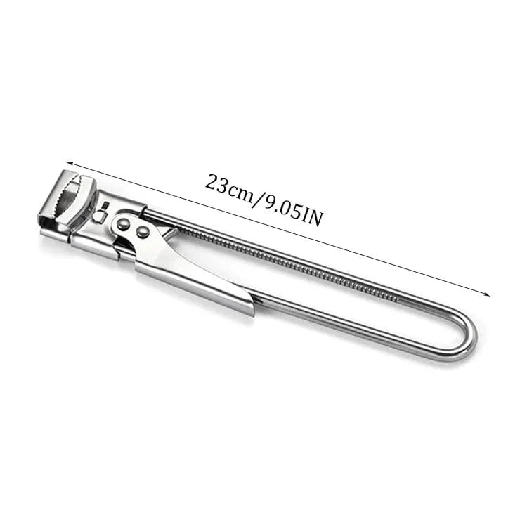 Ouvre-bouteille en acier inoxydable réglable antidérapant - Accessoire cuisine multifonction jarres et bouteilles 23cm