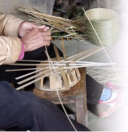 Panier à Linge Bambou Tressé Taha’a