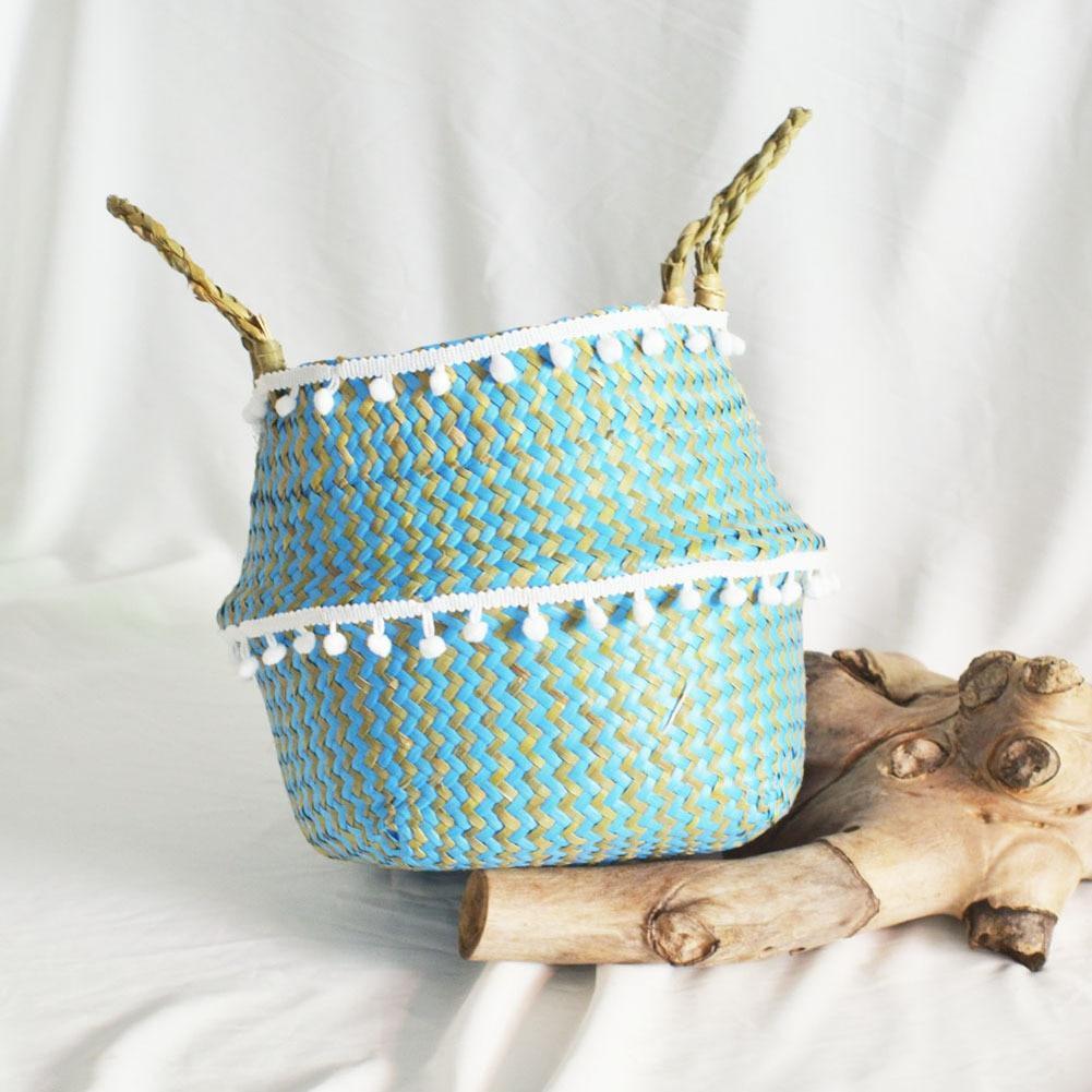 Panier à Linge Design Bleu Turquoise