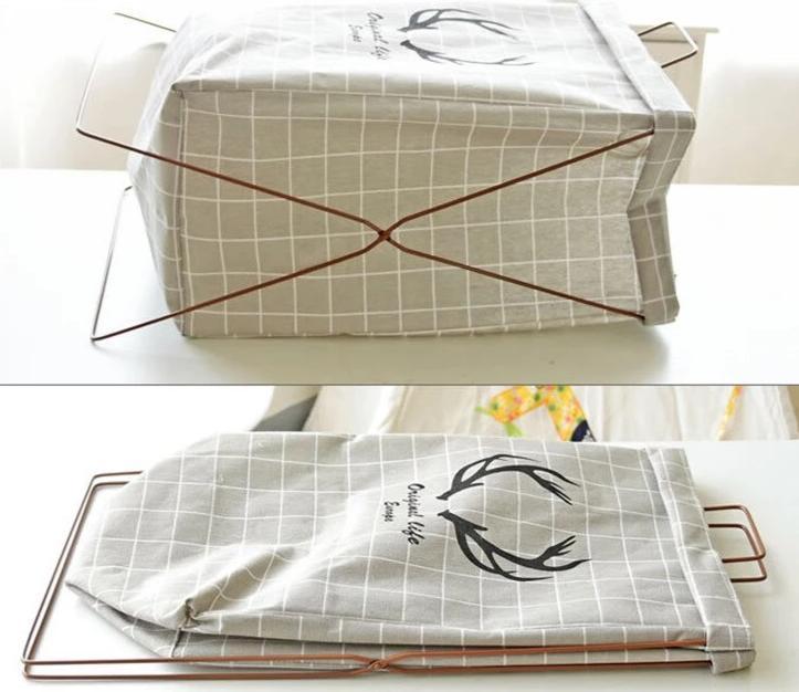 Panier à Linge Design Contemporain Gris