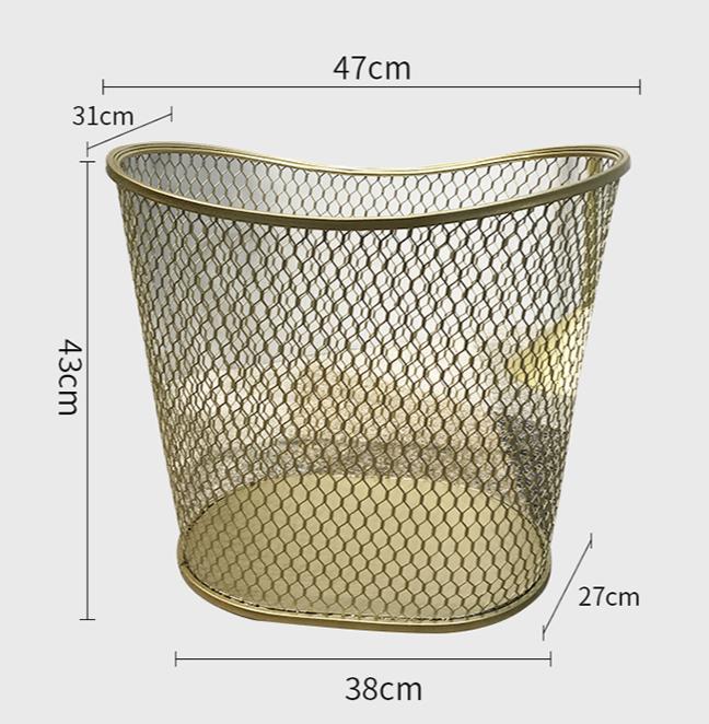 Panier à Linge Design Or Ovalis