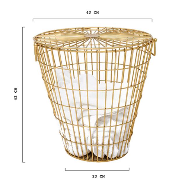Panier à Linge Design Scandinave en Métal