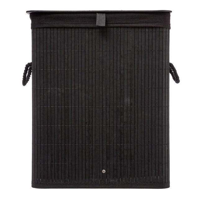 Panier à Linge en Bambou Noir
