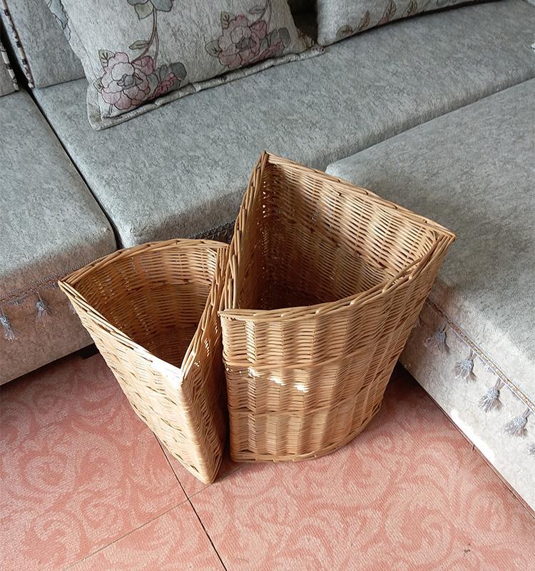Panier à Linge en Osier d'Angle Traditionnel