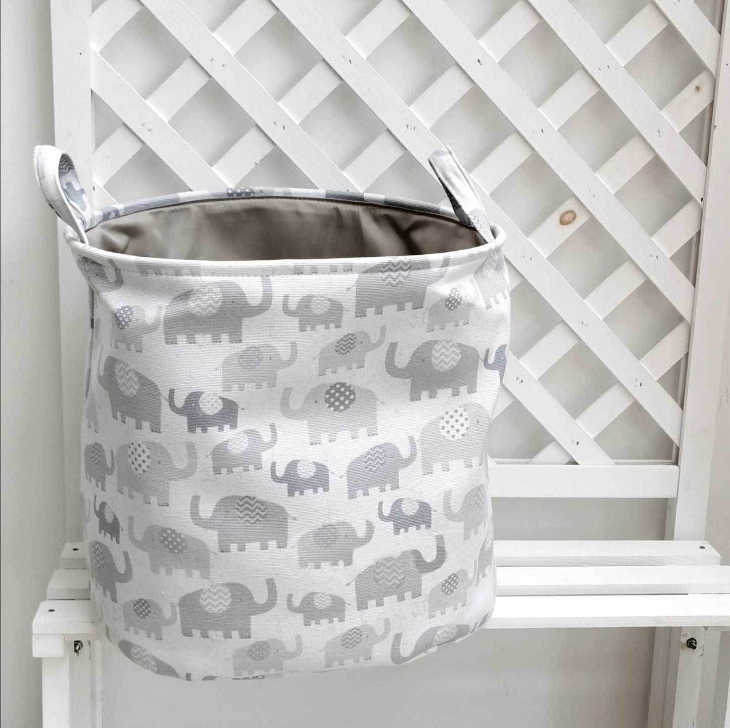 Panier à Linge Enfant Motifs Éléphant