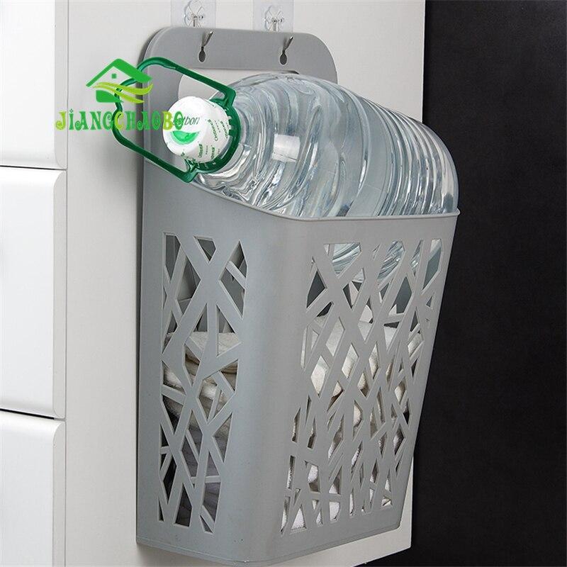 Panier à Linge Plastique Gris Suspendu