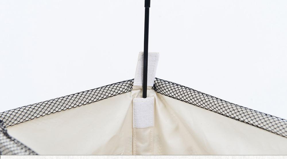 Panier à Linge Roulette Pliable Beige