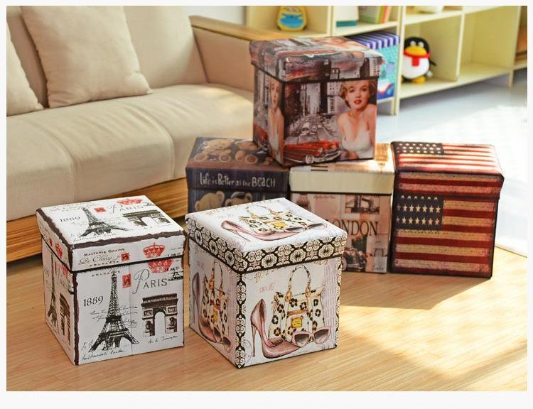 Panier à Linge Tabouret Chouette