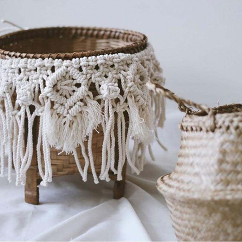 Panier Boheme Chic Macramé