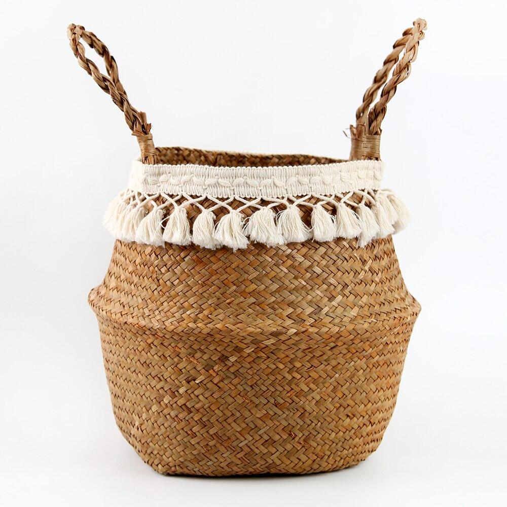 Panier Jonc de Mer pour Cactus bohème