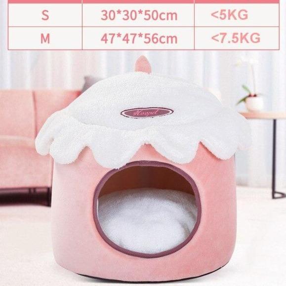 Panier pour Chat Maison Rose