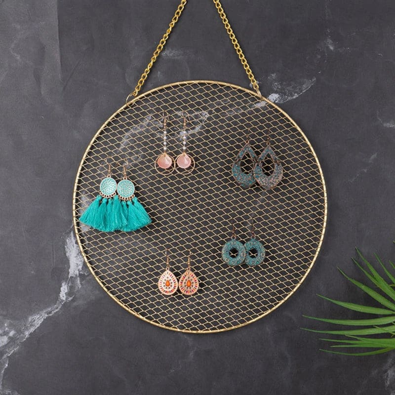 Porte-bijoux mural attrape-rêve en métal