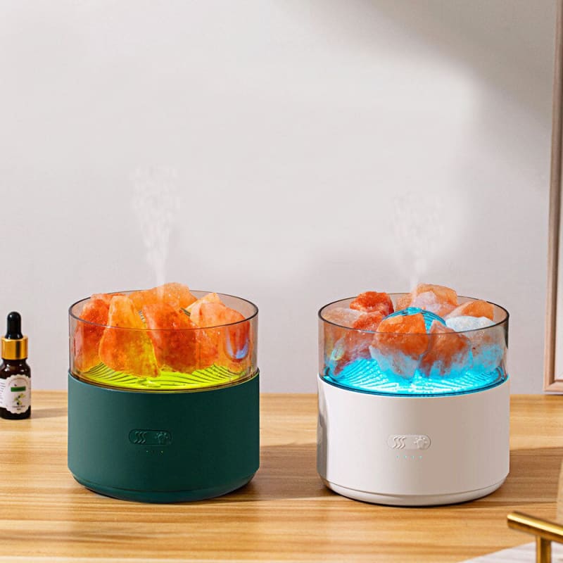 Purificateur humidificateur d'air pierre de sel rose - LESLY