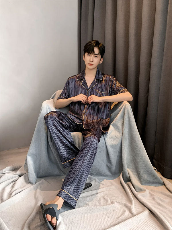 Pyjama Chic Pour Homme En Satin "Calme Nocturne"