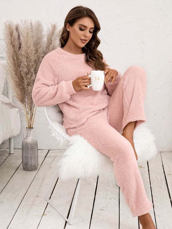 Pyjama Moumoute Pour Femme Rose "Eden Polaire"