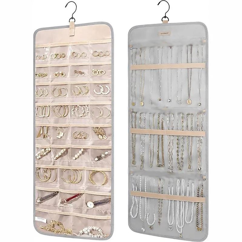 Rangement pour bijoux mural cintre