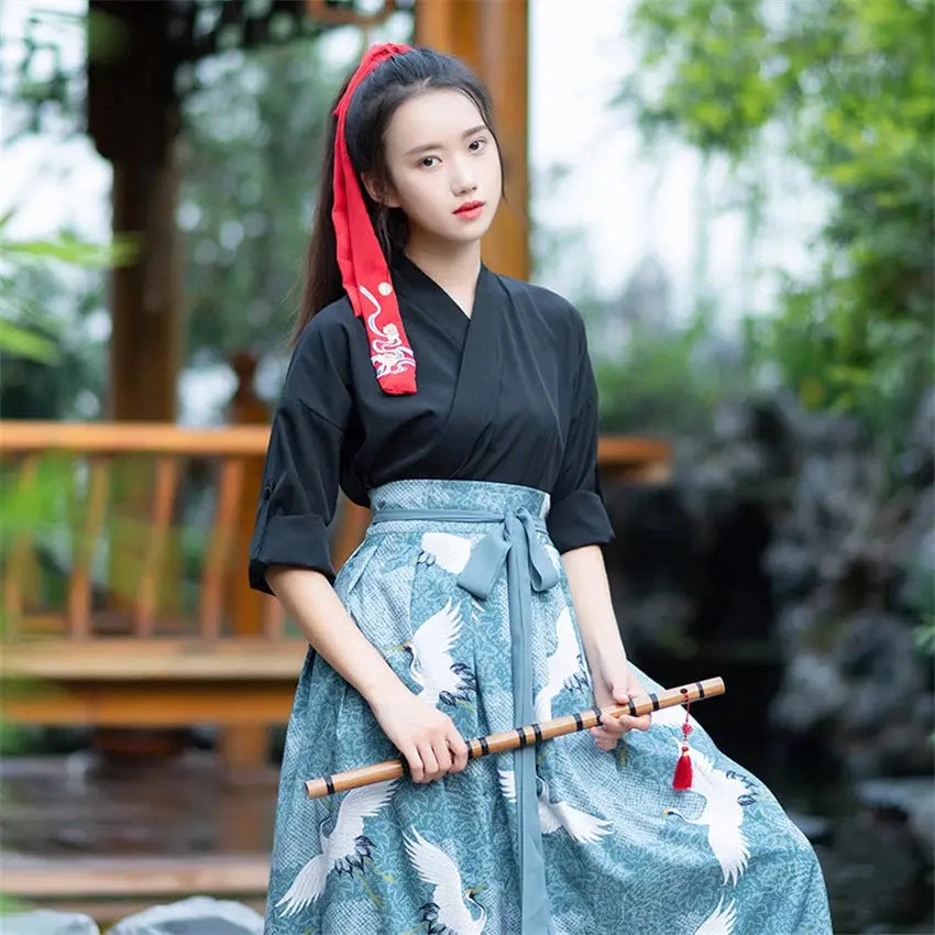 Robe bleue japonaise
