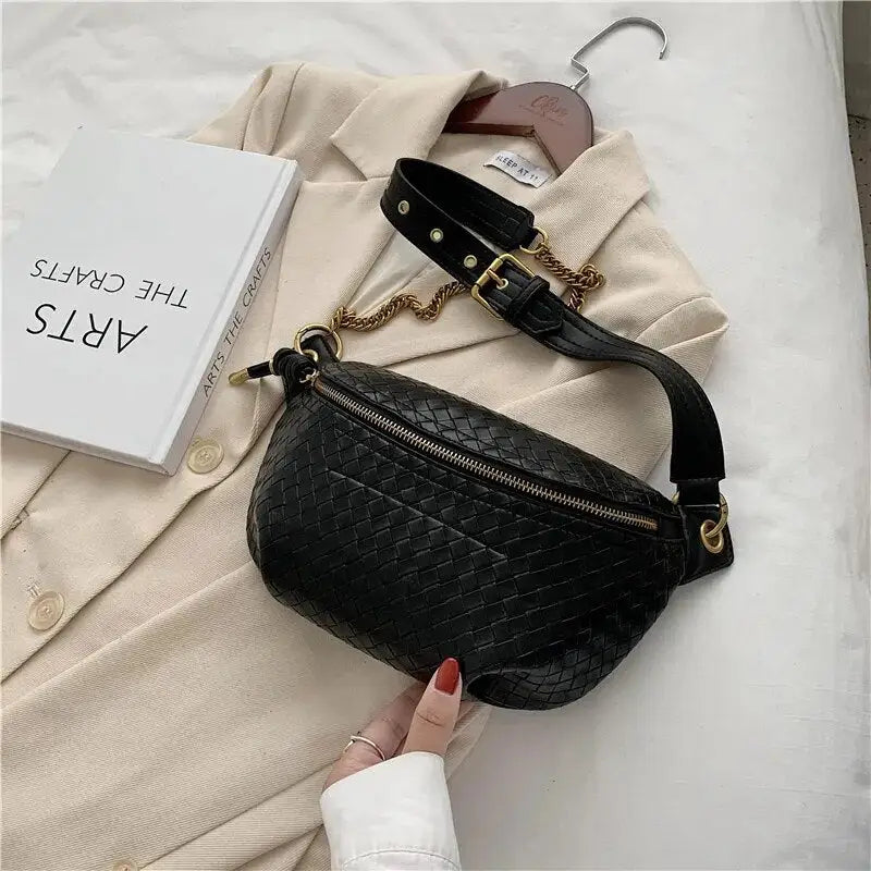 Sac Banane Femme Cuir Noir