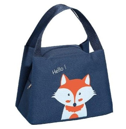 Sac Isotherme Repas Bleu Avec Renard