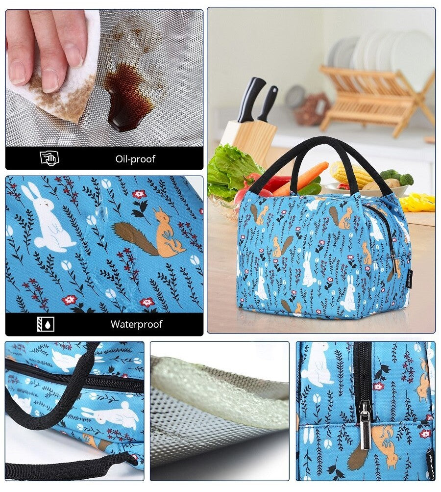 Sac Isotherme Repas Champs Fleuris